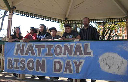 The Wind River Ranch Foundation hosted a National Bison Day event in Las Vegas, NM, which drew the participation of nearly 150 people. (Nov. 2012) <b>©Wind River Ranch Foundation</b>